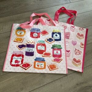 Homegoods TJMaxx Marshalls Valentines Day Vintage Heart Cake & Jam Bags NWOT